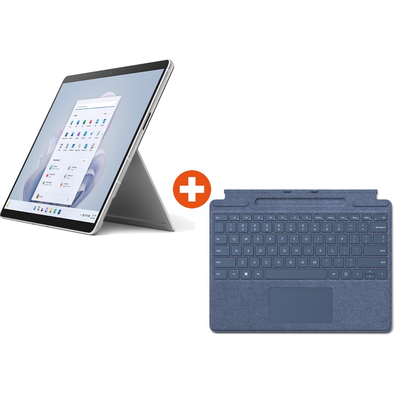 Surface Pro 9 Evo Platin 13" 2in1 i5 16GB/256GB SSD Win11 QI9-00004 KB Saphir