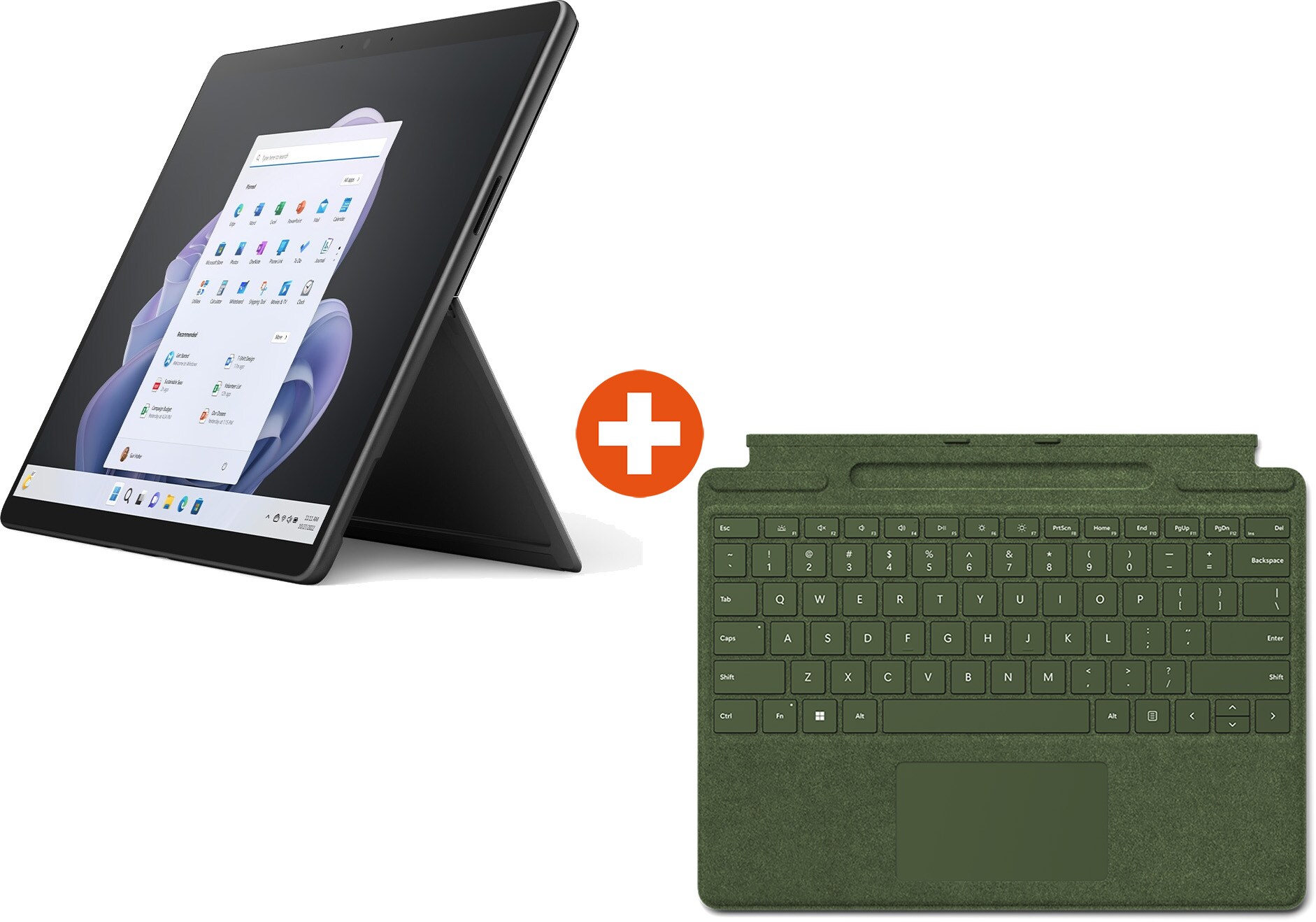 Surface Pro 9 Evo QEZ-00021 Graphit i5 8GB/256GB SSD 13&quot; 2in1 W11 KB Forest
