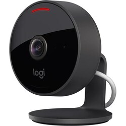 Logitech Circle View &Uuml;berwachungskamera, kabelgebunden, schwarz