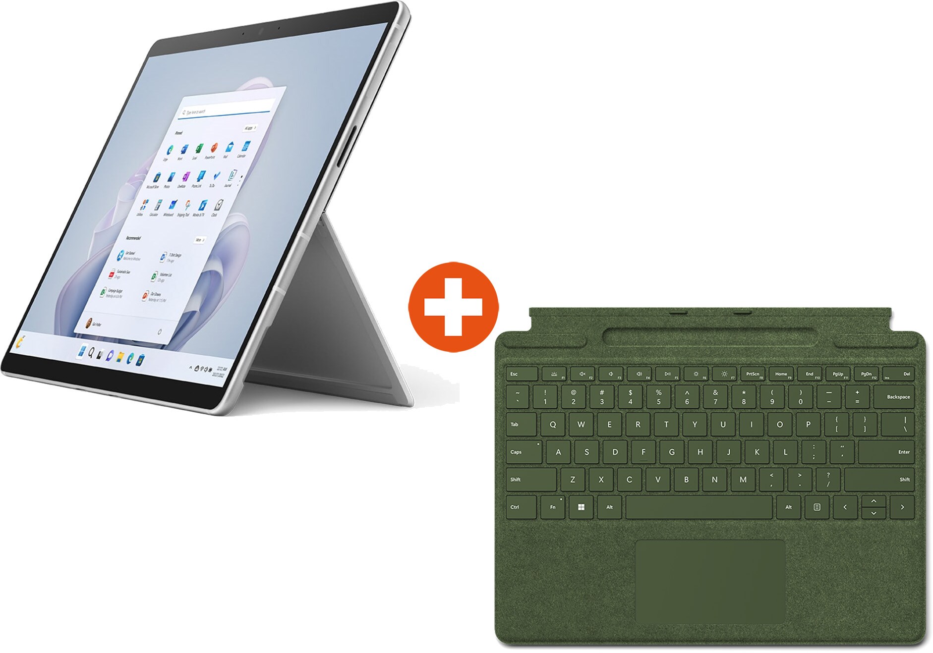 Surface Pro 9 Evo QI9-00004 Platin i5 16GB/256GB SSD 13&quot; 2in1 W11 KB Forest