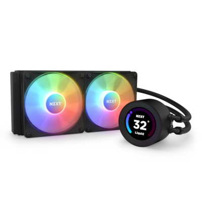 Schwarz und günstig Kaufen-NZXT Kraken Elite 240 RGB, schwarz Wasserkühlung für AMD und Intel CPU. NZXT Kraken Elite 240 RGB, schwarz Wasserkühlung für AMD und Intel CPU <![CDATA[• LCD-Display 2,36