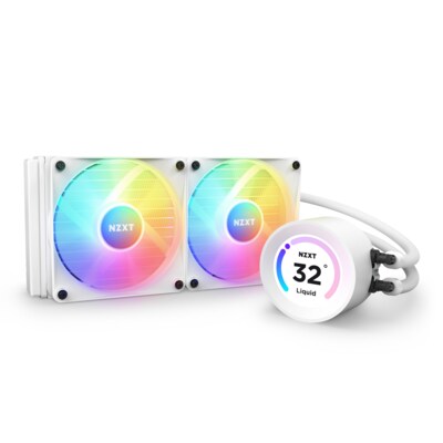 40 GB  günstig Kaufen-NZXT Kraken Elite 240 RGB, weiß Wasserkühlung für AMD und Intel CPU. NZXT Kraken Elite 240 RGB, weiß Wasserkühlung für AMD und Intel CPU <![CDATA[• LCD-Display 2,36