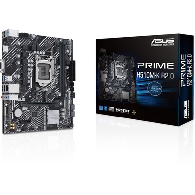 Core Board günstig Kaufen-ASUS Prime H510M-K R2.0 mATX Mainboard Sockel 1200 M.2/USB3.2/HDMI/VGA. ASUS Prime H510M-K R2.0 mATX Mainboard Sockel 1200 M.2/USB3.2/HDMI/VGA <![CDATA[• mATX Mainboard mit Sockel Intel 1200 für Intel Core 11. Generation-CPU • Intel H510-Chipsatz •