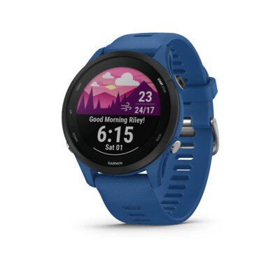 Sport Watch günstig Kaufen-Garmin Forerunner 255 Tidal Blue Smartwatch. Garmin Forerunner 255 Tidal Blue Smartwatch <![CDATA[• Smarte GPS-Laufuhr mit Farbdisplay • Vorinstallierte Sport-Apps • 14 Tage Akkulaufzeit • Garmin Pay • Messung der Herzfrequenzvariabilität währ