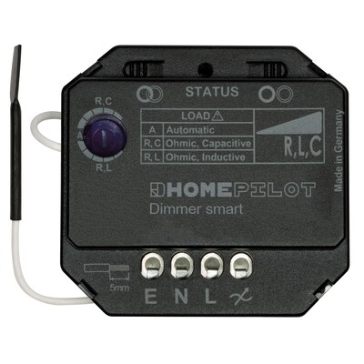 Lot de günstig Kaufen-Homepilot Dimmer smart. Homepilot Dimmer smart <![CDATA[• Für alle dimmbaren 230 V Leuchtmittel geeignet • Integration in dein HOMEPILOT Smart Home • Unischtbare Installation hinter vorhandenem Taster • Steuerung über smarte Wandtaster oder Fern