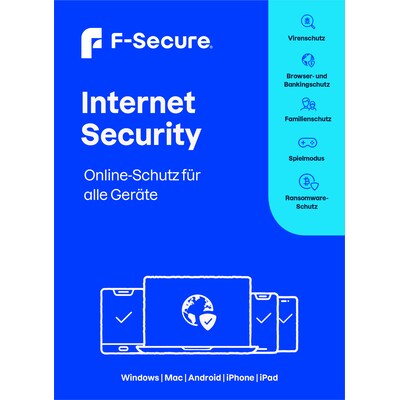 F-Secure Internet Security | 3 Geräte | 1 Jahr | Download & Produktschlüssel
