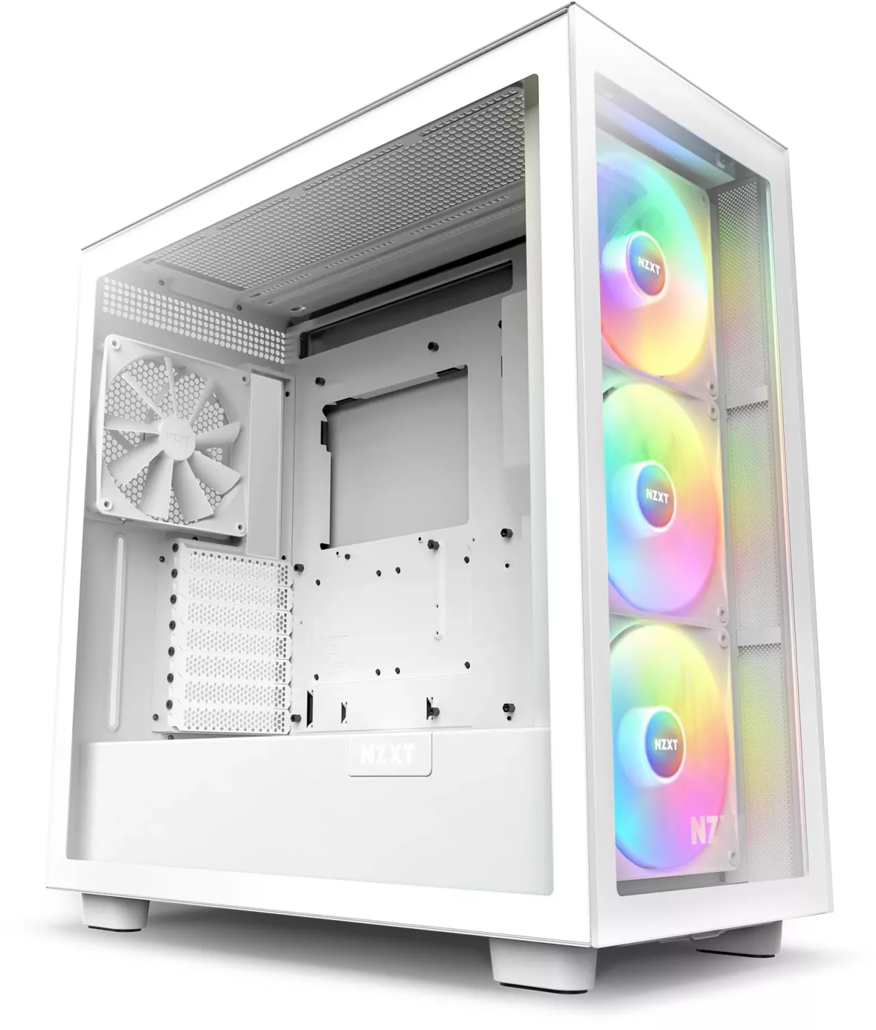 NZXT H7 Elite White 2023 RGB Midi Tower ATX Gaming Geh&auml;use mit Glasfenster