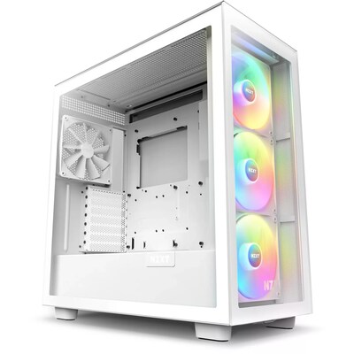 38.2023 günstig Kaufen-NZXT H7 Elite White 2023 RGB Midi Tower ATX Gaming Gehäuse mit Glasfenster. NZXT H7 Elite White 2023 RGB Midi Tower ATX Gaming Gehäuse mit Glasfenster <![CDATA[• ATX Midi Tower mit Seitenfenster, schwarz • Antistaubfilter, Kabelmanagement, 2