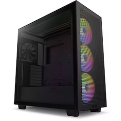 NZXT H7 Flow Black RGB Midi Tower ATX Gaming Geh&auml;use schwarz mit Glasfenster