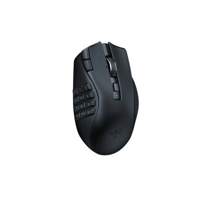 Optische Wireless günstig Kaufen-RAZER Naga V2 Hyperspeed - Ergonomische MMO-Gaming-Maus. RAZER Naga V2 Hyperspeed - Ergonomische MMO-Gaming-Maus <![CDATA[• 19 programmierbare Tasten • Razer™ HyperSpeed Wireless (2,4 GHz) und Bluetooth • Sensor: Optischer Focus Pro Sensor mit 30K