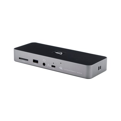 Dock Dock  günstig Kaufen-OWC Thunderbolt 4 Dock space grau. OWC Thunderbolt 4 Dock space grau <![CDATA[• 1x Thunderbolt 4 (USB-C) mit bis zu 90 W Computerleistung • 3x Thunderbolt 4 (USB-C) • 1x Gigabit-Ethernet • 3x USB 3 Typ-A (10Gb/s) • 1x Combo-Audioeingang/-ausgang