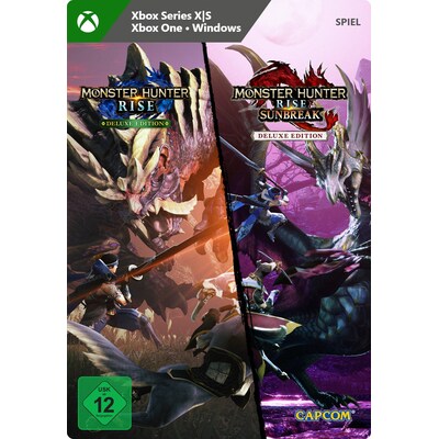 XBox Digital günstig Kaufen-Monster Hunter Rise + Sunbreak Deluxe - XBox Series S|X Digital Code. Monster Hunter Rise + Sunbreak Deluxe - XBox Series S|X Digital Code <![CDATA[• Plattform: Xbox • Genre: Rollenspiel • Altersfreigabe USK: ab 12 Jahren • Produktart: Digitaler C