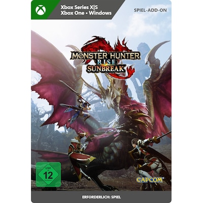 Digital günstig Kaufen-Monster Hunter Rise Sunbreak - XBox Series S|X Digital Code. Monster Hunter Rise Sunbreak - XBox Series S|X Digital Code <![CDATA[• Plattform: Xbox • Genre: Rollenspiel • Altersfreigabe USK: ab 12 Jahren • Produktart: Digitaler Code per E-Mail]]>.