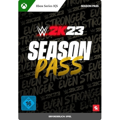 Digital günstig Kaufen-WWE 2K23 Season Pass - XBox Series S|X Digital Code. WWE 2K23 Season Pass - XBox Series S|X Digital Code <![CDATA[• Plattform: Xbox • Genre: Sportspiel / Kampfspiel • Altersfreigabe USK: ab 16 Jahren • Produktart: Digitaler Code per E-Mail]]>. 