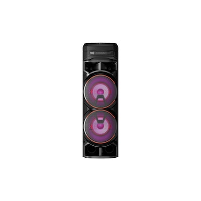 DJ Karaoke günstig Kaufen-LG XBOOM RNC9 Party Speaker Bluetooth-Lautsprecher mit Beleuchtung. LG XBOOM RNC9 Party Speaker Bluetooth-Lautsprecher mit Beleuchtung <![CDATA[• 2-Wege-Soundsystem mit 4 Lautsprechern • Mit Akku, Karaoke- und DJ-Funktionen • Soundeffekte und Beleuc