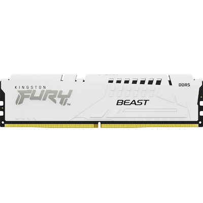 Beast DDR5 günstig Kaufen-16GB (1x16GB) KINGSTON FURY Beast White EXPO DDR5-5200 CL36 RAM Arbeitsspeicher. 16GB (1x16GB) KINGSTON FURY Beast White EXPO DDR5-5200 CL36 RAM Arbeitsspeicher <![CDATA[• 16 GB (RAM-Module: 1 Stück) • DDR5-RAM 5200 MHz ECC • CAS Latency (CL) 36 