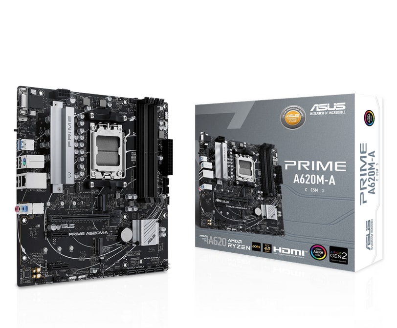 ASUS PRIME A620M-A-CSM mATX Mainboard Sockel AM5 M.2/USB3.2/VGA/DP/HDMI