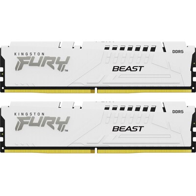 WH 6 günstig Kaufen-64GB (2x32GB) KINGSTON FURY Beast White EXPO DDR5-5200 CL36 RAM Speicher Kit. 64GB (2x32GB) KINGSTON FURY Beast White EXPO DDR5-5200 CL36 RAM Speicher Kit <![CDATA[• 64 GB (RAM-Module: 2 Stück) • DDR5-RAM 5200 MHz ECC • CAS Latency (CL) 36 • Ansc