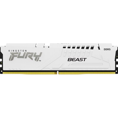 ST 600  günstig Kaufen-16GB (1x16GB) KINGSTON FURY Beast White EXPO DDR5-5600 CL36 RAM Arbeitsspeicher. 16GB (1x16GB) KINGSTON FURY Beast White EXPO DDR5-5600 CL36 RAM Arbeitsspeicher <![CDATA[• 16 GB (RAM-Module: 1 Stück) • DDR5-RAM 5600 MHz ECC • CAS Latency (CL) 36 