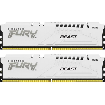 Kingston 32GB (2x16GB)  FURY Beast White EXPO DDR5-6000 CL36 RAM Speicher Kit | 00740617333688
