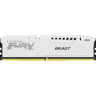 Image of 32GB (1x32GB) KINGSTON FURY Beast White XMP DDR5-5200 CL40 RAM Arbeitsspeicher