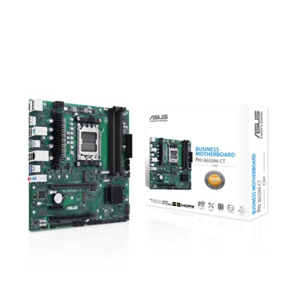 in 2 günstig Kaufen-ASUS Pro B650M-CT-CSM mATX Mainboard Sockel AM5 M.2/USB3.2 Typ C/HDMI/DP. ASUS Pro B650M-CT-CSM mATX Mainboard Sockel AM5 M.2/USB3.2 Typ C/HDMI/DP <![CDATA[• mATX Mainboard mit Sockel AMD AM5 für AMD RYZEN 7000 Serie-CPU • AMD B650-Chipsatz, PCIe 4.0