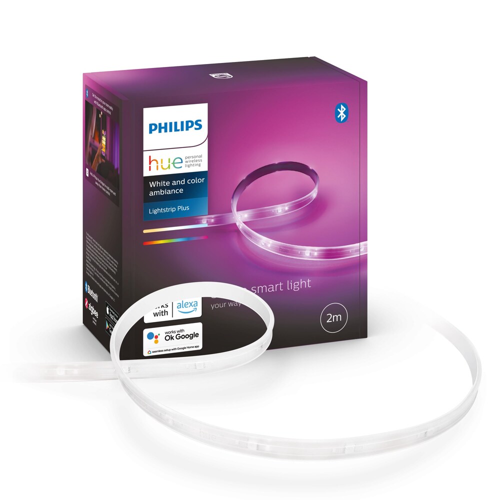 Philips Hue Lightstrip Plus V4 2m Basis Bluetooth White &amp; Col. Amb. 1600lm