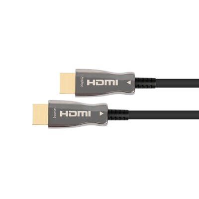Kabel  günstig Kaufen-PYTHON AOC Hybrid Ultra-High-Speed HDMI® 2.1 Kabel 8K @60Hz schwarz 5m. PYTHON AOC Hybrid Ultra-High-Speed HDMI® 2.1 Kabel 8K @60Hz schwarz 5m <![CDATA[• HDMI-Kabel • Anschlüsse: HDMI-Stecker und HDMI-Stecker • Farbe: schwarz, Länge: 5,0