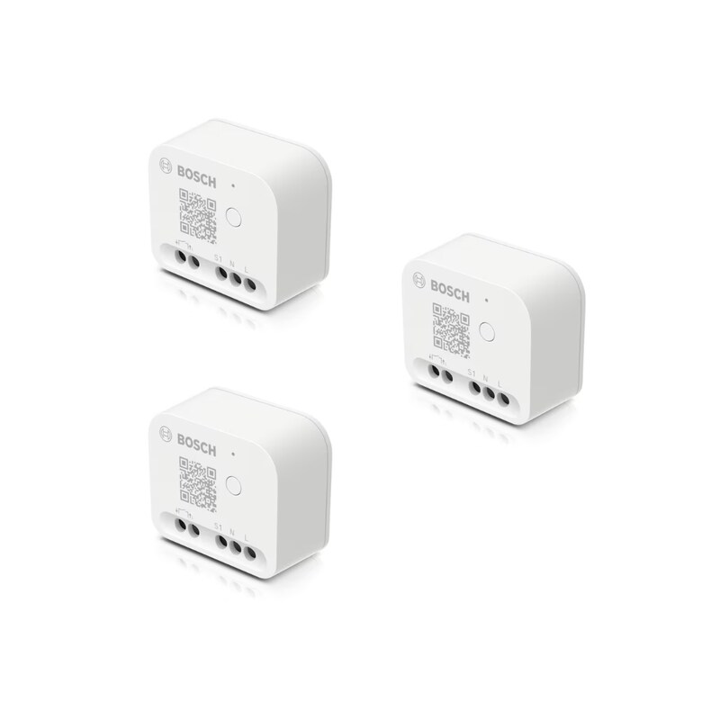 Is On günstig Kaufen-Bosch Smart Home Relais, 3er Pack. Bosch Smart Home Relais, 3er Pack <![CDATA[• Nutzbar mit Wechselstrom-Verbrauchern bis zu 2990W • Zusätzliche Sicherheit durch stetige Überwachung der Gerätetemperatur • Warnt bei Überhitzung • Kindersicherungs-Funktion 