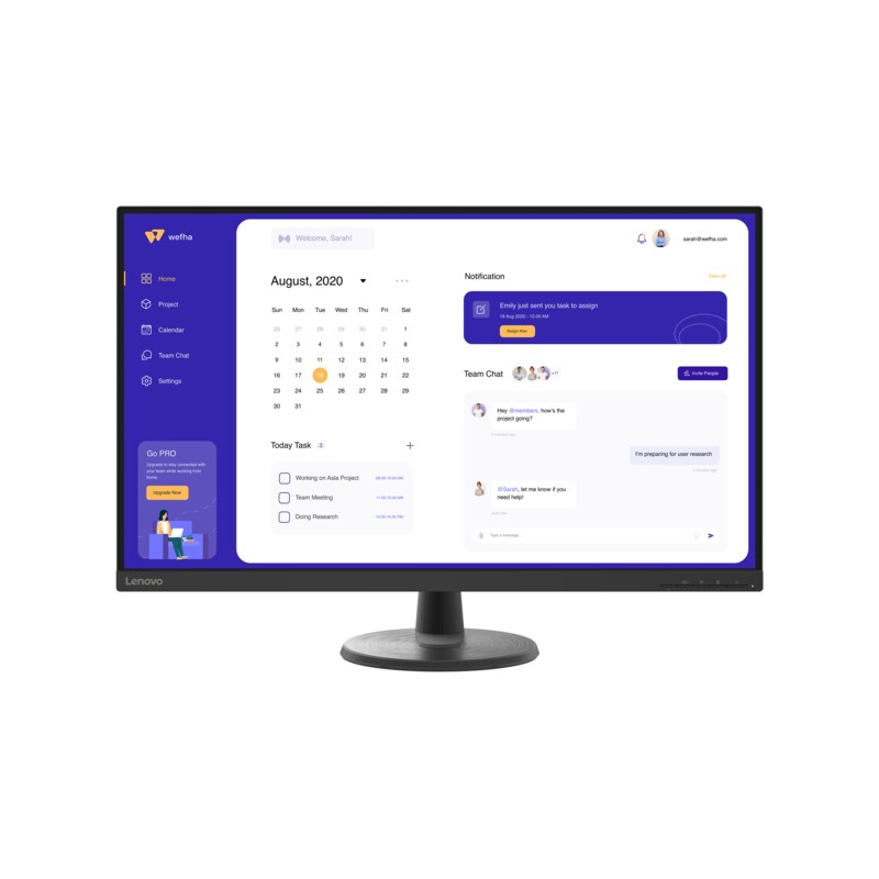 Lenovo D32u-45 80cm (32") 4K VA Monitor 16:9 HDMI/VGA 4ms 60Hz