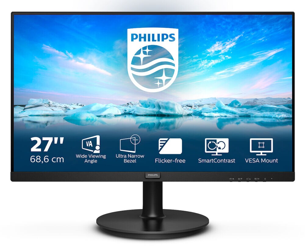 Philips V-Line 271V8L 68,6cm (27&quot;) FHD VA Office Monitor HDMI/VGA 4ms 75Hz