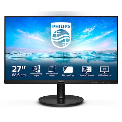 PHILIPS günstig Kaufen-Philips V-Line 271V8L 68,6cm (27") FHD VA Office Monitor HDMI/VGA 4ms 75Hz. Philips V-Line 271V8L 68,6cm (27") FHD VA Office Monitor HDMI/VGA 4ms 75Hz <![CDATA[• Energieeffizienzklasse: E • Größe: 68,6 cm (27 Zoll) 16:9, Auflösung: 1.920x1.