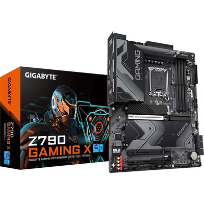 Z790 P günstig Kaufen-GIGABYTE Z790 GAMING X ATX Mainboard Sockel 1700 HDMI/DP/USB3.2. GIGABYTE Z790 GAMING X ATX Mainboard Sockel 1700 HDMI/DP/USB3.2 <![CDATA[• ATX Mainboard mit Sockel Intel 1700 für Intel Core 13. Generation-CPU • Intel Z790-Chipsatz, Intel HD Graphics