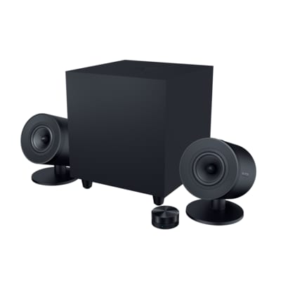 er in günstig Kaufen-RAZER Nommo V2 Pro Full-Range-2.1 Gaming-Lautsprecher & Subwoofer für PC. RAZER Nommo V2 Pro Full-Range-2.1 Gaming-Lautsprecher & Subwoofer für PC <![CDATA[• Gaming-Lautsprecher mit kabellosem Subwoofer • für PC, PlayStation 4, 5 un