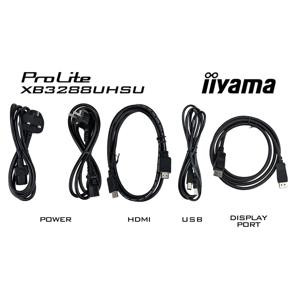 iiyama ProLite XB3288UHSU-B5 80cm (32") 4K UHD VA Monitor HDMI/DP/USB 60Hz LS