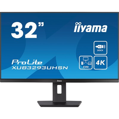 iiyama ProLite XUB3293UHSN-B5 80cm (31,5") 4K UHD IPS Monitor HDMI/DP/USB-C 60Hz