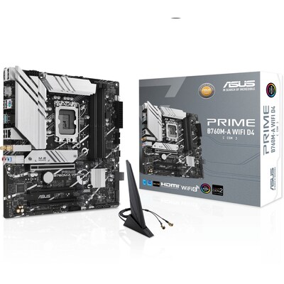 Core Board günstig Kaufen-ASUS PRIME B760M-A-CSM D4 mATX Mainboard Sockel 1700 VGA/HDMI/USB-A. ASUS PRIME B760M-A-CSM D4 mATX Mainboard Sockel 1700 VGA/HDMI/USB-A <![CDATA[• mATX Mainboard mit Sockel Intel 1700 für Intel Core 13. Generation-CPU • Intel B760-Chipsatz, Intel HD