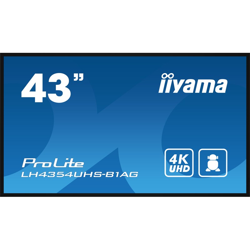 iiyama ProLite LH4354UHS-B1AG 108cm (42,5") 4K Digital Signage Monitor HDMI/DP