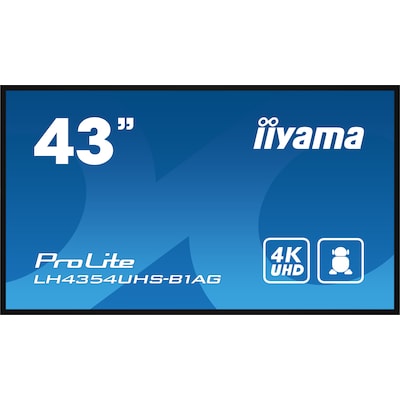 Dongle,HDMI günstig Kaufen-iiyama ProLite LH4354UHS-B1AG 108cm (42,5") 4K Digital Signage Monitor HDMI/DP. iiyama ProLite LH4354UHS-B1AG 108cm (42,5") 4K Digital Signage Monitor HDMI/DP <![CDATA[• Energieeffizienzklasse: G • Größe: 108 cm(42 Zoll) 16:9, Auflösung: 3.