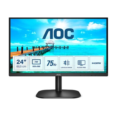 AOC 24B2XHM2 60cm (24") FHD VA Office Monitor 16:9 VGA/HDMI 75Hz
