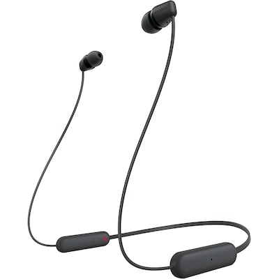 Smartwatch,Bluetooth günstig Kaufen-Sony WI-C100 Kabellose In-Ear-Kopfhörer schwarz. Sony WI-C100 Kabellose In-Ear-Kopfhörer schwarz <![CDATA[• Typ: In-Ear Kopfhörer - geschlossen • Übertragung: Bluetooth • Einsatzgebiet: Sport • Farbe: Schwarz • Wasserdicht (IPX4)]]>.