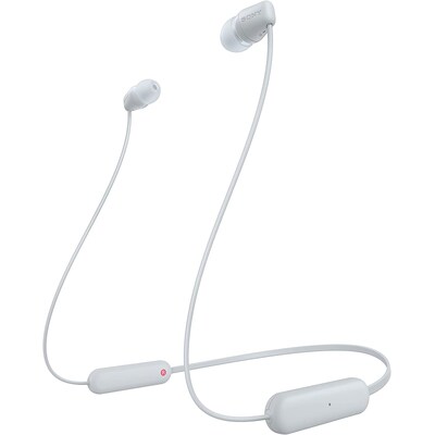 Kabel Bluetooth günstig Kaufen-Sony WI-C100 Kabellose In-Ear-Kopfhörer weiß. Sony WI-C100 Kabellose In-Ear-Kopfhörer weiß <![CDATA[• Typ: In-Ear Kopfhörer - geschlossen • Übertragung: Bluetooth • Einsatzgebiet: Sport • Farbe: Weiß • Wasserdicht (IPX4)]]