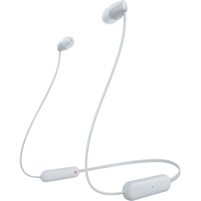 Bluetooth günstig Kaufen-Sony WI-C100 Kabellose In-Ear-Kopfhörer weiß. Sony WI-C100 Kabellose In-Ear-Kopfhörer weiß <![CDATA[• Typ: In-Ear Kopfhörer - geschlossen • Übertragung: Bluetooth • Einsatzgebiet: Sport • Farbe: Weiß • Wasserdicht (IPX4)]]