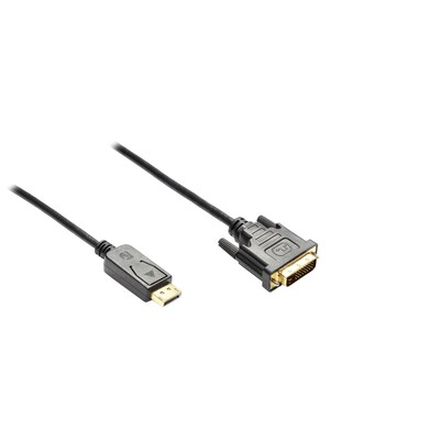 Farbe Schwarz günstig Kaufen-Good Connections DisplayPort zu DVI-D 24+1 Anschlusskabel schwarz 1,8m. Good Connections DisplayPort zu DVI-D 24+1 Anschlusskabel schwarz 1,8m <![CDATA[• vergoldete Stecker • Farbe: schwarz • Länge: 1,8 m • passend für: • Farbe:]]>. 
