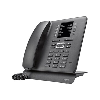 IP VoiP günstig Kaufen-Gigaset T480HX VoiP DECT-Telefon schwarz. Gigaset T480HX VoiP DECT-Telefon schwarz <![CDATA[• Großes TFT Farbdisplay (2.8