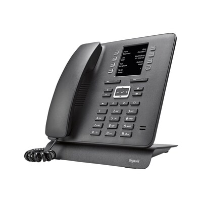 SCHWARZ günstig Kaufen-Gigaset T480HX VoiP DECT-Telefon schwarz. Gigaset T480HX VoiP DECT-Telefon schwarz <![CDATA[• Großes TFT Farbdisplay (2.8