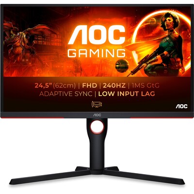 AOC 25G3ZM 62,2cm(24,5") FHD VA Gaming Monitor 16:9 HDMI/DP 240Hz FreeSync 0,5ms