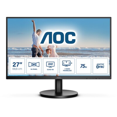 HDMI Auf günstig Kaufen-AOC Q27B3MA 68,6cm (27“) QHD VA Office Monitor 16:9 HDMI/DP 75Hz 4ms Sync. AOC Q27B3MA 68,6cm (27“) QHD VA Office Monitor 16:9 HDMI/DP 75Hz 4ms Sync <![CDATA[• Energieeffizienzklasse: F • Größe: 68,6 cm (27 Zoll) 16:9, Auflösung: 2.56