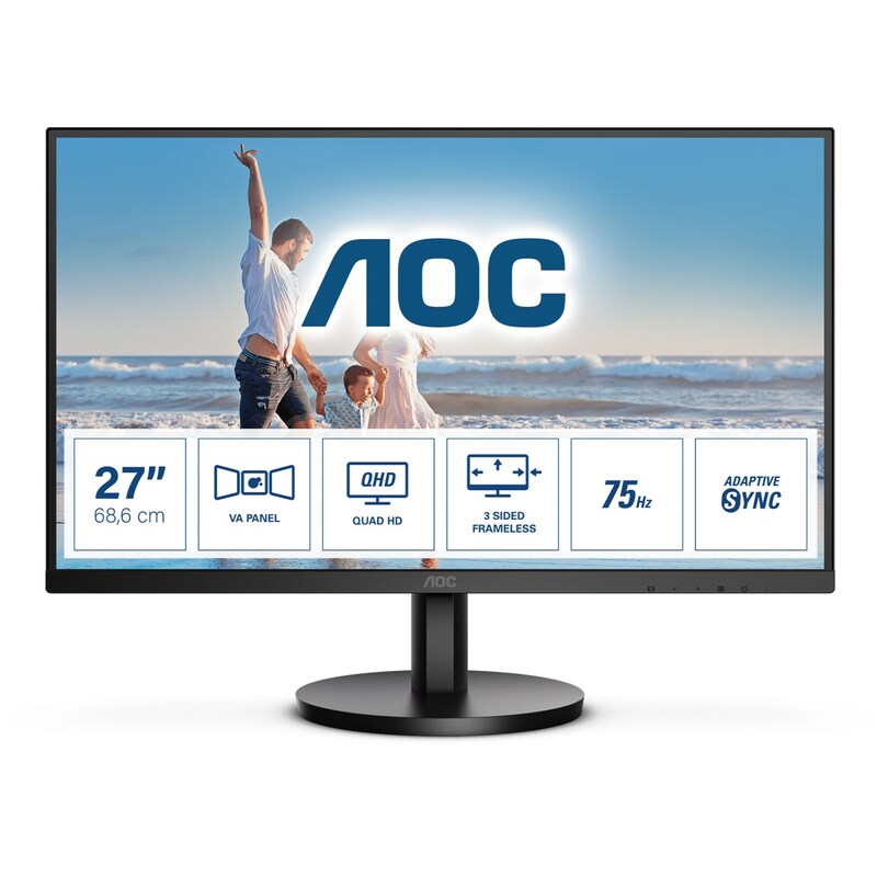 DisplayPort/HDMI günstig Kaufen-AOC Q27B3MA 68,6cm (27“) QHD VA Office Monitor 16:9 HDMI/DP 75Hz 4ms Sync. AOC Q27B3MA 68,6cm (27“) QHD VA Office Monitor 16:9 HDMI/DP 75Hz 4ms Sync <![CDATA[• Energieeffizienzklasse: F • Größe: 68,6 cm (27 Zoll) 16:9, Auflösung: 2.560x1.440
