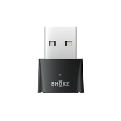 USB A günstig Kaufen-Shokz Loop 110 USB-C Adapter (Dongle) schwarz. Shokz Loop 110 USB-C Adapter (Dongle) schwarz <![CDATA[• USB-C Adapter / Dongle • Drahtlose Reichweite bis zu 10 m • Einsatzgebiet: Monitor • Farbe: Schwarz • Gleichzeitige drahtlose Verbindung mit 